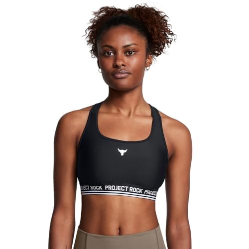 Under Armour Womens Project Rock Crossback Mid Impact...