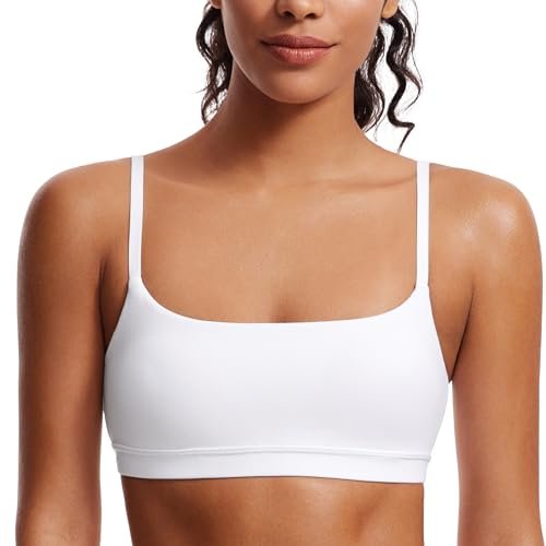 CRZ YOGA Butterluxe Adjustable Spaghetti Strap Sports Bras...