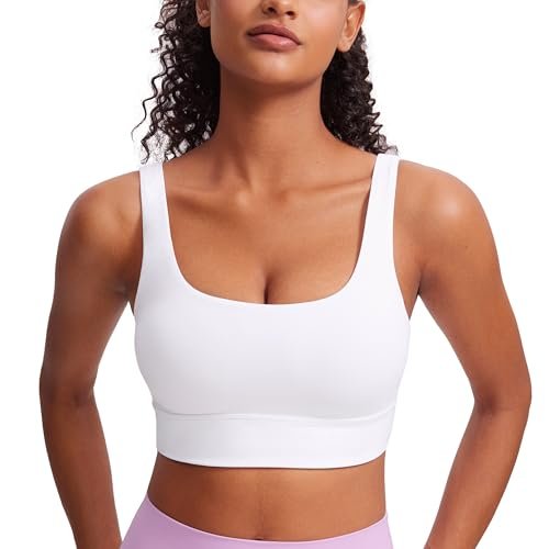 CRZ YOGA Butterluxe Womens U Back Sports Bra Crop Top