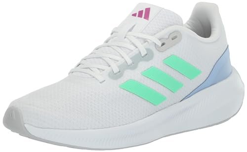 Adidas Women's Run Falcon 3.0, White/Pulse Mint/Blue Dawn,...