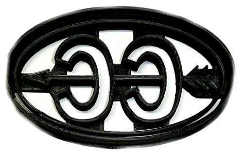 CC CROSS COUNTRY SYMBOL WITH ARROW RUNNING SHOE COOKIE...