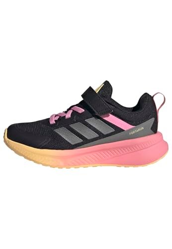 adidas Unisex-Kids Fortarun 4.0, Black/Iron Metallic/Bliss...