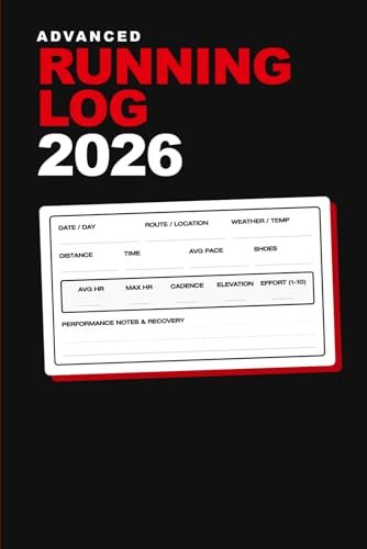 Running Log Book 2026: Daily Training Tracker for Runners