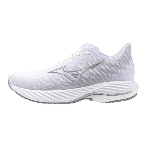 Mizuno Men's Wave Rider 28 Running Shoe, Neutral White