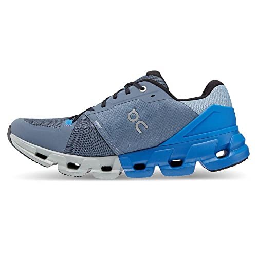 ON Men's Cloudflyer 4 Running Shoe, Metal/Lapis, 9