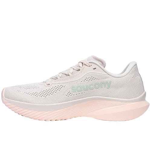Saucony Women's Kinvara 15 Sneaker, Moon/Jade, 9