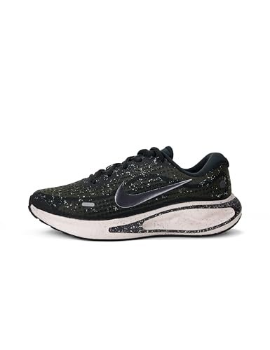 Nike Women's Journey Run Road Running Shoes, Black Metallic...