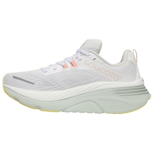 Saucony Women's Hurricane 24 Sneaker, White/Foam, 7.5