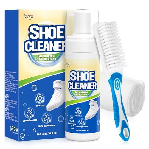 Jevvu Shoe Cleaner, Sneaker Cleaner Kit with Brush and Towel