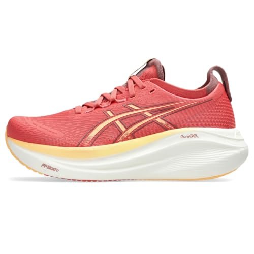 ASICS Women's Gel-Nimbus 27 Running Shoe, 8, Dark Pink Clay
