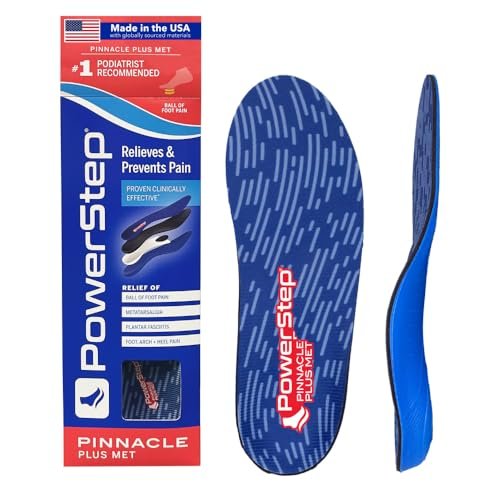 PowerStep Pinnacle Plus Met, Ball of Foot Pain Relief...