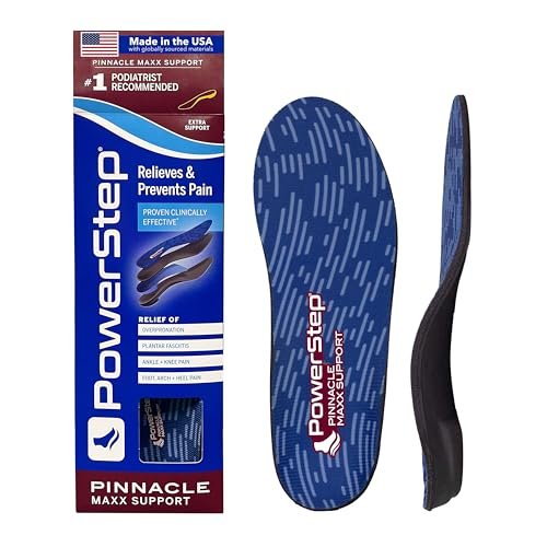 PowerStep Pinnacle Maxx Orthotic Insoles, Maximum Stability...