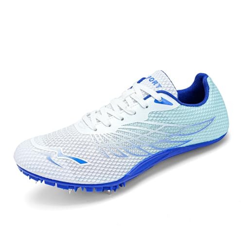 WESHIRUN Track and Field Shoes for Men with 8 Spikes