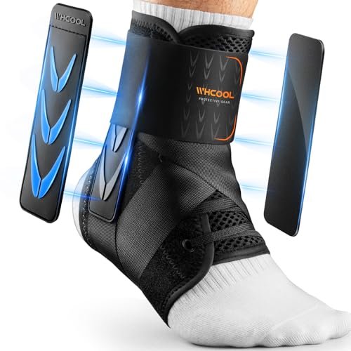 WHCOOL Slim-Fit Ankle Brace for Sprained Ankle, Lace Up...