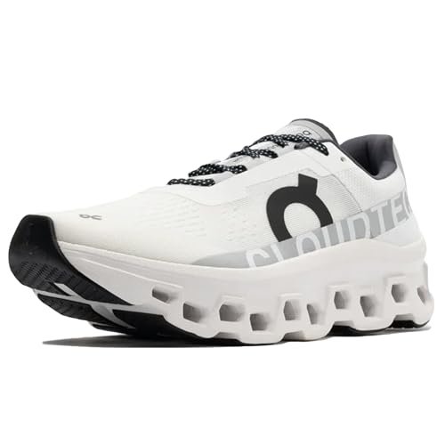 ON Cloudmonster Men's Running Shoes, White, 13