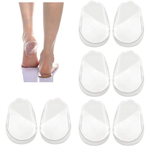 4 Pairs Orthopedic Insoles for Men and Women Heel Wedges