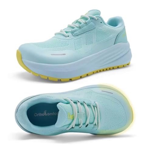 Women's Orthopedic Wide Breathable Walking Shoes: Arch...