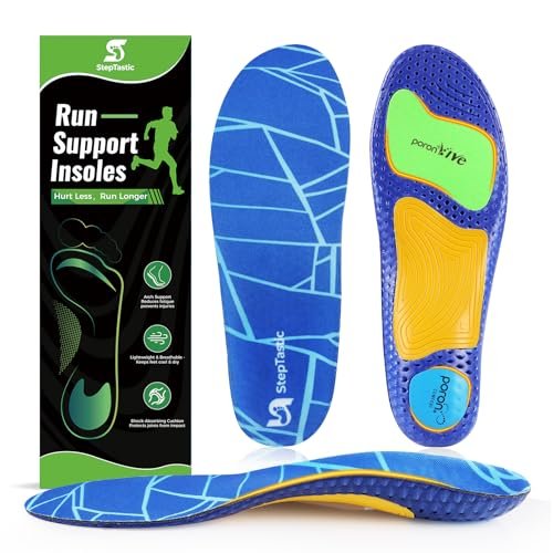 StepTastic Arch Support Running Insoles with Flexible...