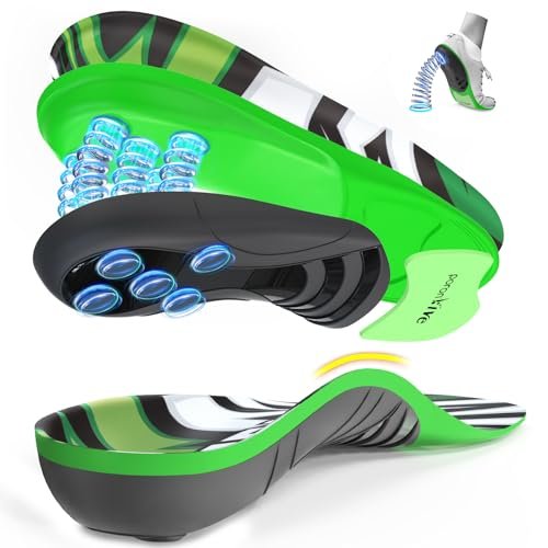 NEVVIS Dynamic Spring Plantar Fasciitis Insoles for Flat...