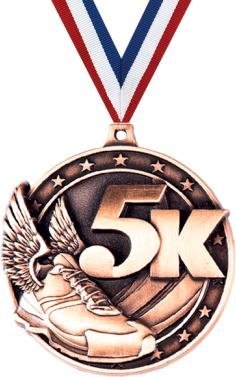 Crown Awards 5K Medal - Bronze 5K Race Medal