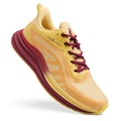 Men's Orthopedic Breathable Slip On Walking Shoes: Arch...