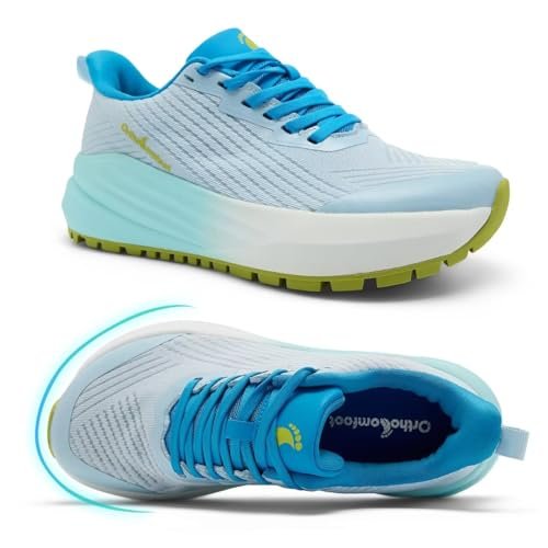 Women's Orthopedic Flat Feet Wide Waliking Shoes: Arch...