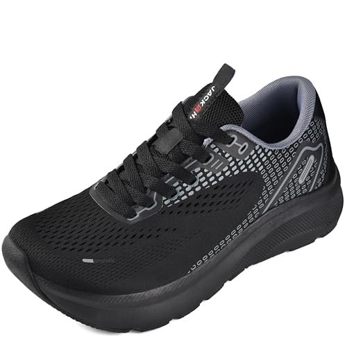 JACKSHIBO Wide Toe Box Shoes for Men with Arch Support