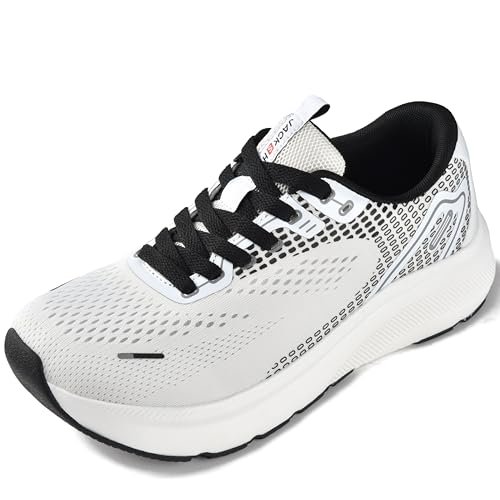 JACKSHIBO Wide Toe Box Shoes Women Arch Support Sneakers