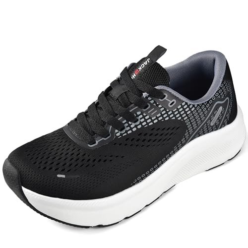 JACKSHIBO Wide Toe Box Shoes for Men with Arch Support
