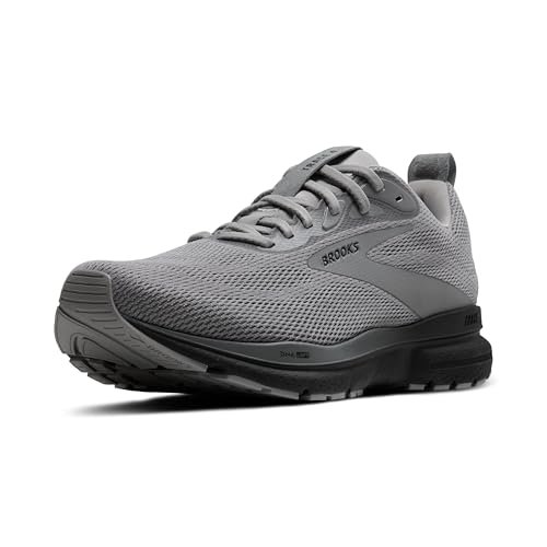 Brooks Men’s Trace 4 Neutral Running Shoe in Grey Black