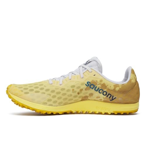 Saucony Women's Kilkenny XC9 Spike Sneaker, Finch/White, 9.5