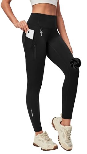 Heathyoga Fleece Lined Leggings Women with Pockets for...