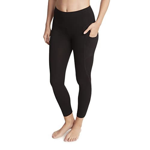 Jockey Women's Cotton Stretch Basic 7/8 Legging with Side...