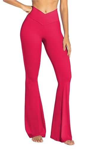 Sunzel Flare Leggings, Crossover Yoga Pants with Tummy...