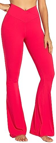 Sunzel Flare Leggings, Crossover Yoga Pants for Women