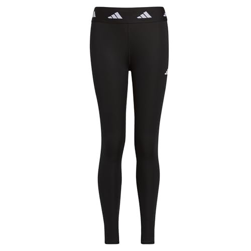 Adidas Girls AEROREADY Techfit Tights Leggings, Black, M