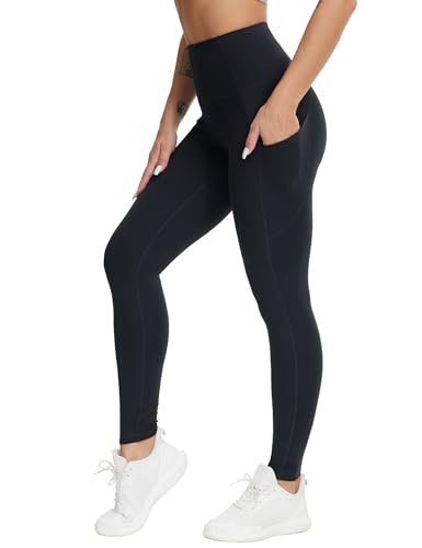 THE GYM PEOPLE Women's High Waist Yoga Pants with Pockets