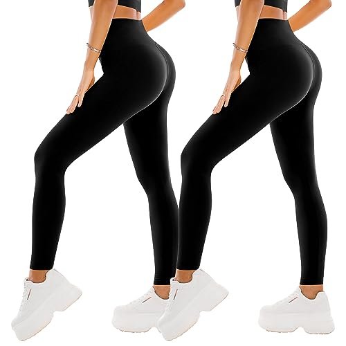 SINOPHANT High Waisted Leggings for Women - 2 Pack