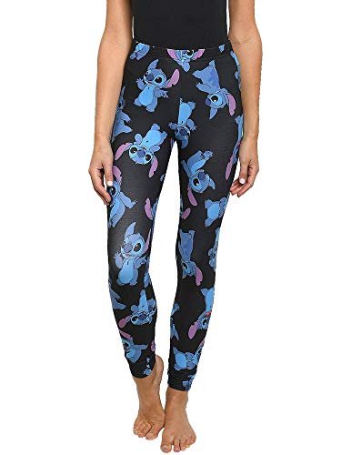 Disney Juniors Womens Leggings Stitch All Over Print