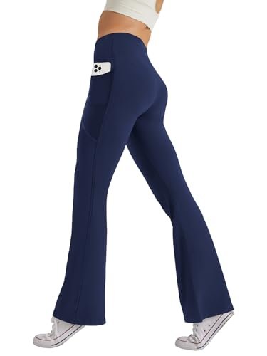 SEAJOJO Women's High Waist Flare Yoga Pants Casual Bootcut...