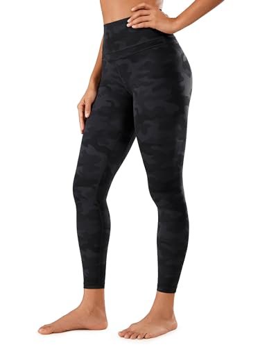 CRZ YOGA Naked Feeling Leggings 25'' Dark Grey Camouflage...