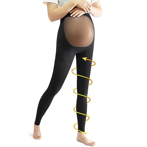 beister Maternity Compression Tights, 20-30 mmHg Footless...