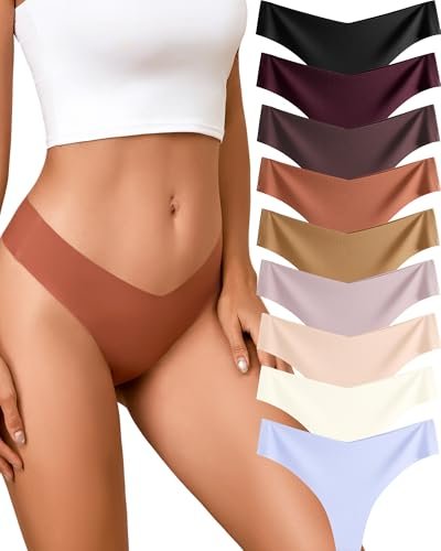 Take Talk Womens Underwear Seamless Thongs 9 Pack No Show