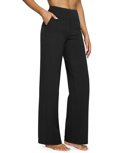 G4Free Petite Wide Leg Pants for Women with Pockets