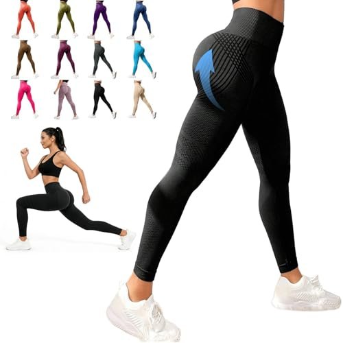 Irmaved 3D Resistance Band Leggings for Women, High Waist...