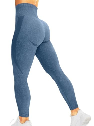 HIGORUN Women Seamless Leggings Smile Contour High Waist