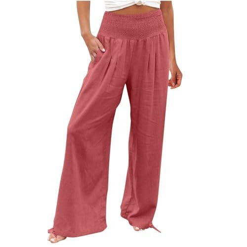 Breathable Linen Palazzo Pants Free People Inspired with...