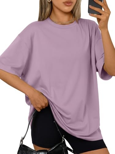 Trendy Queen Womens Oversized T-Shirts Short Sleeves Tops...