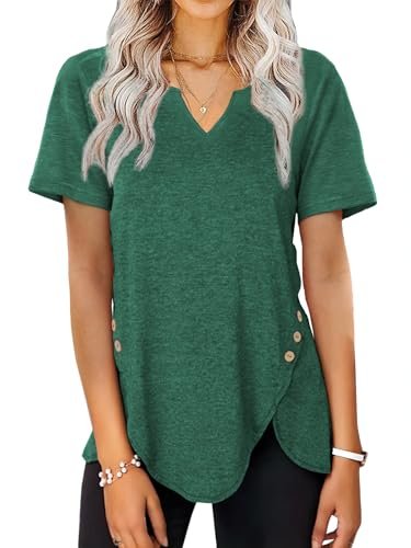 Womens Tops St Patricks Day Shirt Women Green V Neck