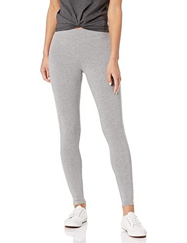 Amazon Essentials Women's Soft Leggings, Grey Heather, Large